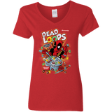T-Shirts Red / S Dead Loops Women's V-Neck T-Shirt
