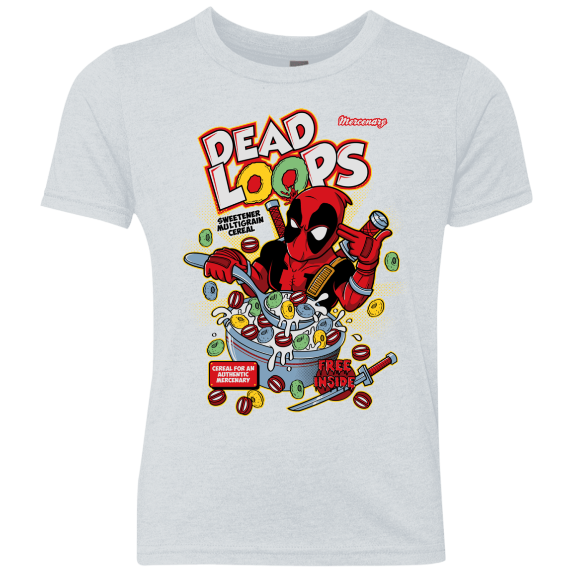 T-Shirts Heather White / YXS Dead Loops Youth Triblend T-Shirt