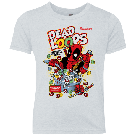 T-Shirts Heather White / YXS Dead Loops Youth Triblend T-Shirt