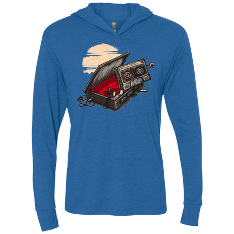 T-Shirts Vintage Royal / X-Small Dead Man Walkman Triblend Long Sleeve Hoodie Tee