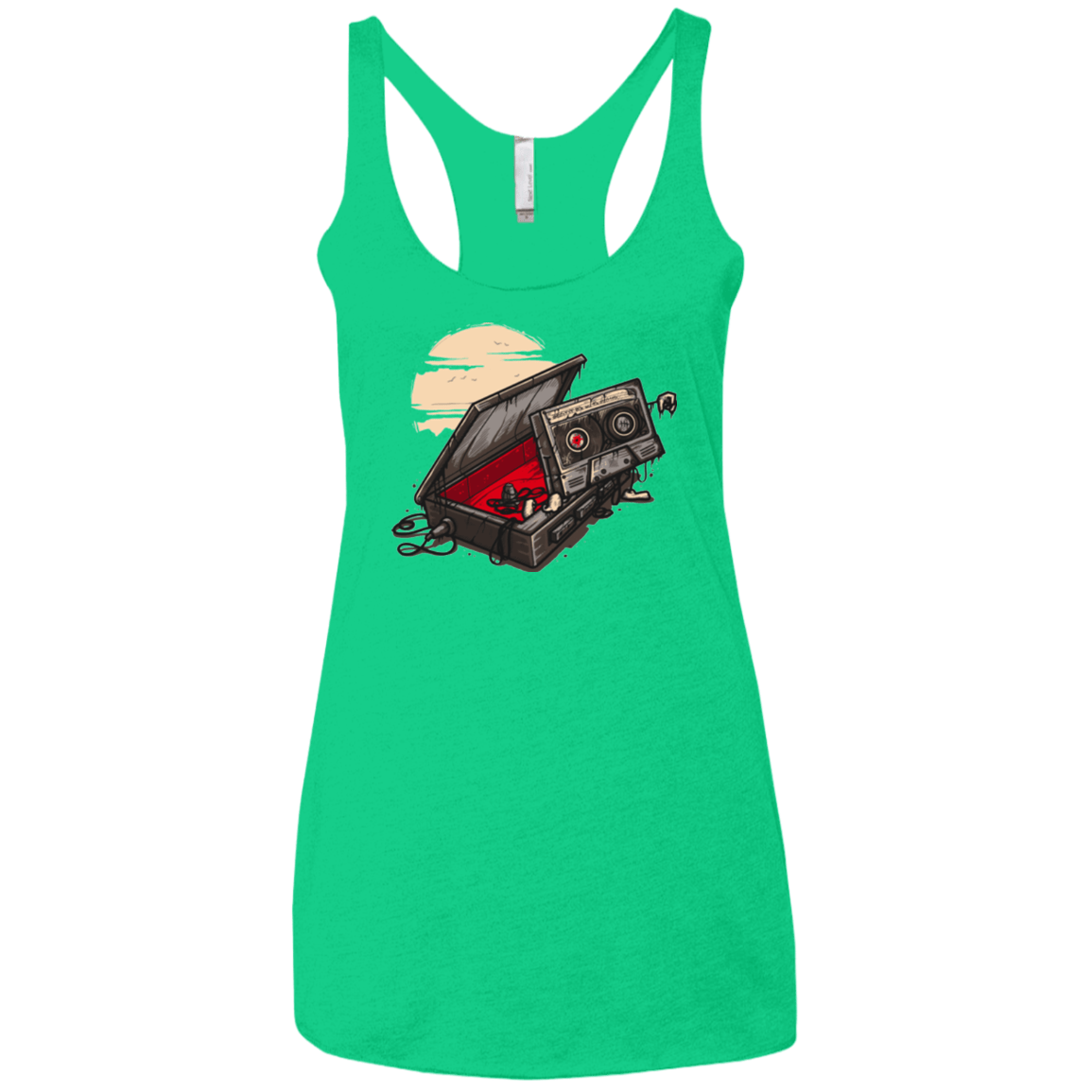 T-Shirts Envy / X-Small Dead Man Walkman Women's Triblend Racerback Tank