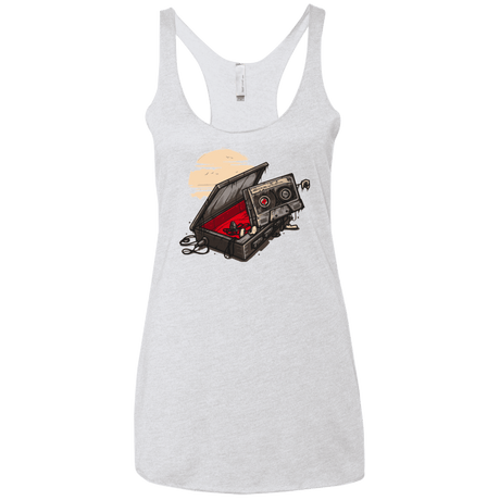T-Shirts Heather White / X-Small Dead Man Walkman Women's Triblend Racerback Tank