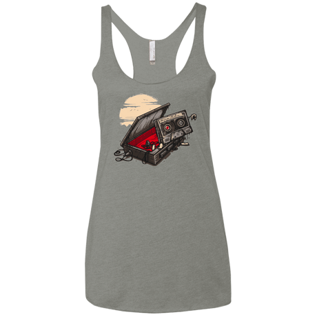 T-Shirts Venetian Grey / X-Small Dead Man Walkman Women's Triblend Racerback Tank
