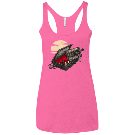 T-Shirts Vintage Pink / X-Small Dead Man Walkman Women's Triblend Racerback Tank