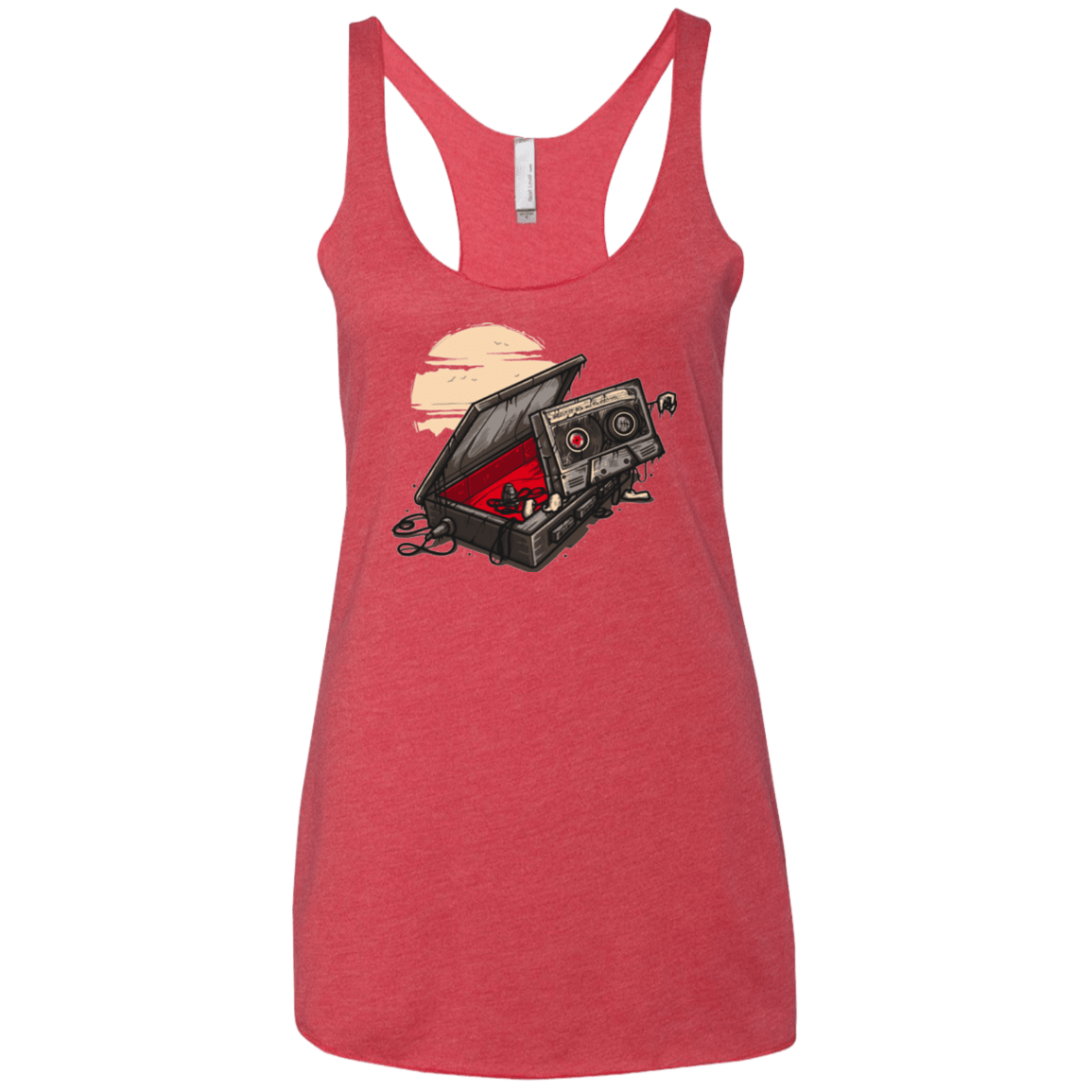 T-Shirts Vintage Red / X-Small Dead Man Walkman Women's Triblend Racerback Tank