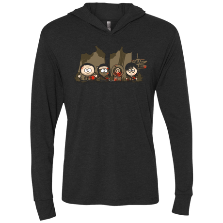 T-Shirts Vintage Black / X-Small Dead Park Triblend Long Sleeve Hoodie Tee