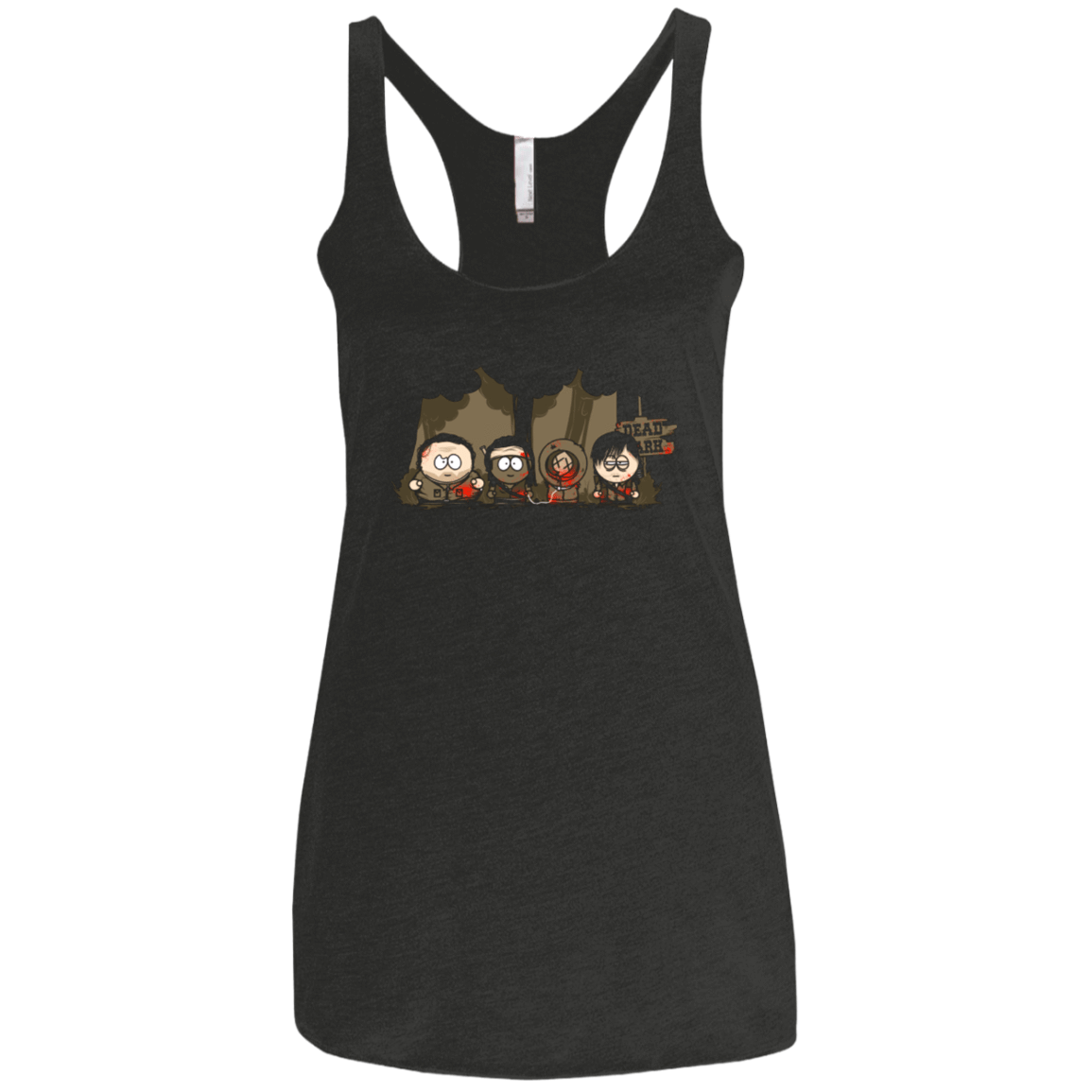 T-Shirts Vintage Black / X-Small Dead Park Women's Triblend Racerback Tank