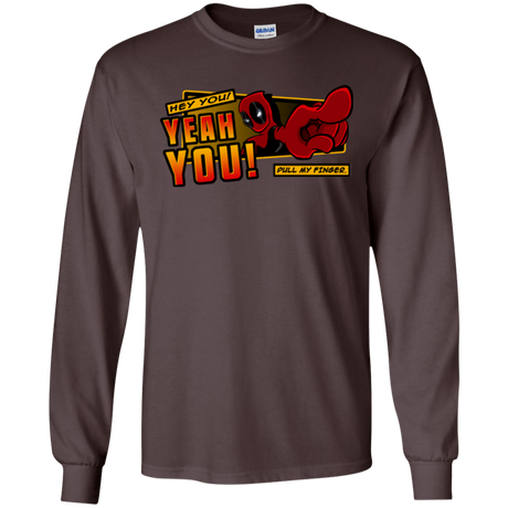 T-Shirts Dark Chocolate / S Dead Pull Men's Long Sleeve T-Shirt