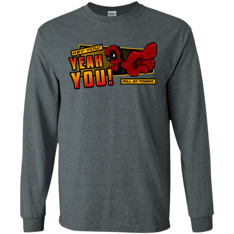 T-Shirts Dark Heather / S Dead Pull Men's Long Sleeve T-Shirt