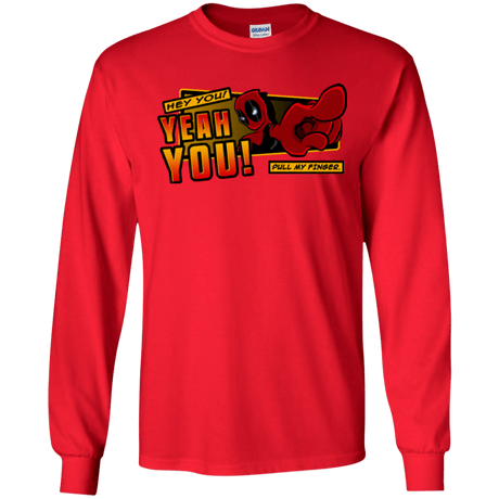 T-Shirts Red / S Dead Pull Men's Long Sleeve T-Shirt