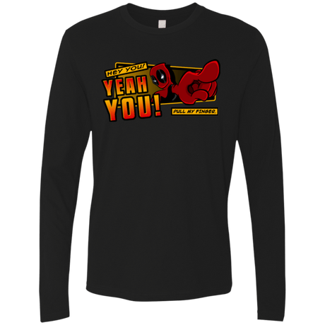 T-Shirts Black / S Dead Pull Men's Premium Long Sleeve