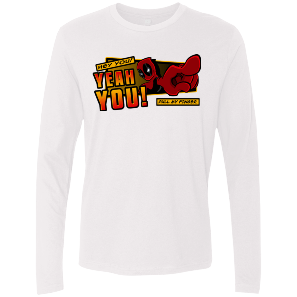 T-Shirts White / S Dead Pull Men's Premium Long Sleeve