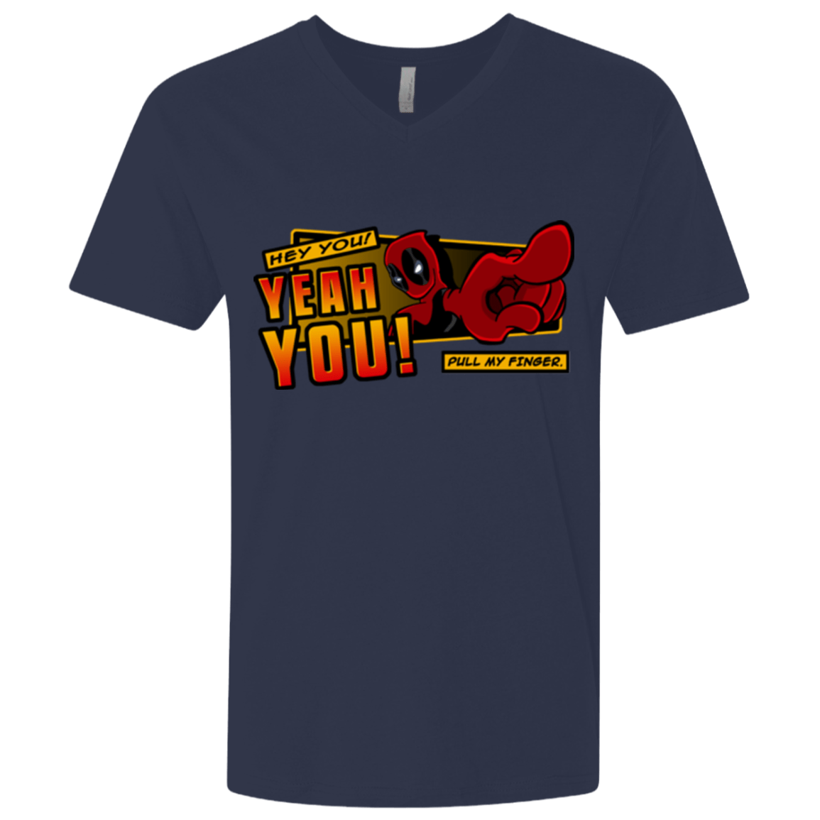 T-Shirts Midnight Navy / X-Small Dead Pull Men's Premium V-Neck