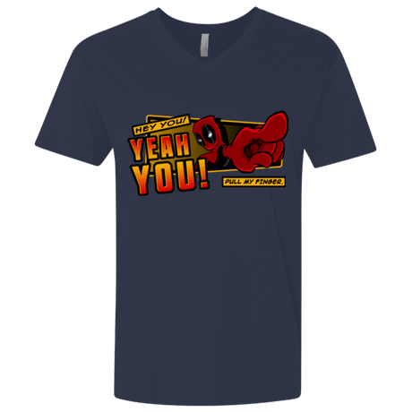 T-Shirts Midnight Navy / X-Small Dead Pull Men's Premium V-Neck