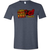 T-Shirts Heather Navy / S Dead Pull Men's Semi-Fitted Softstyle