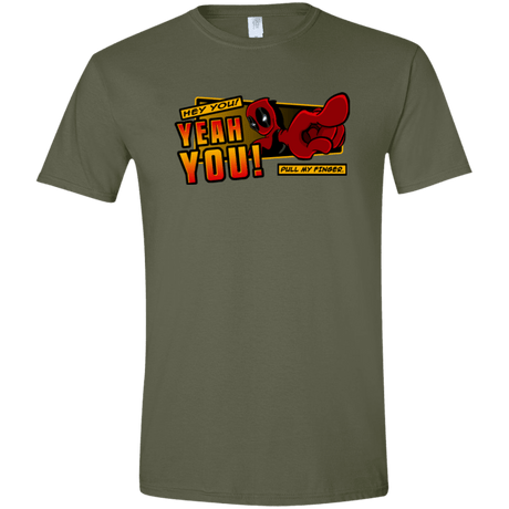 T-Shirts Military Green / S Dead Pull Men's Semi-Fitted Softstyle