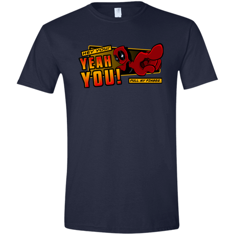 T-Shirts Navy / X-Small Dead Pull Men's Semi-Fitted Softstyle