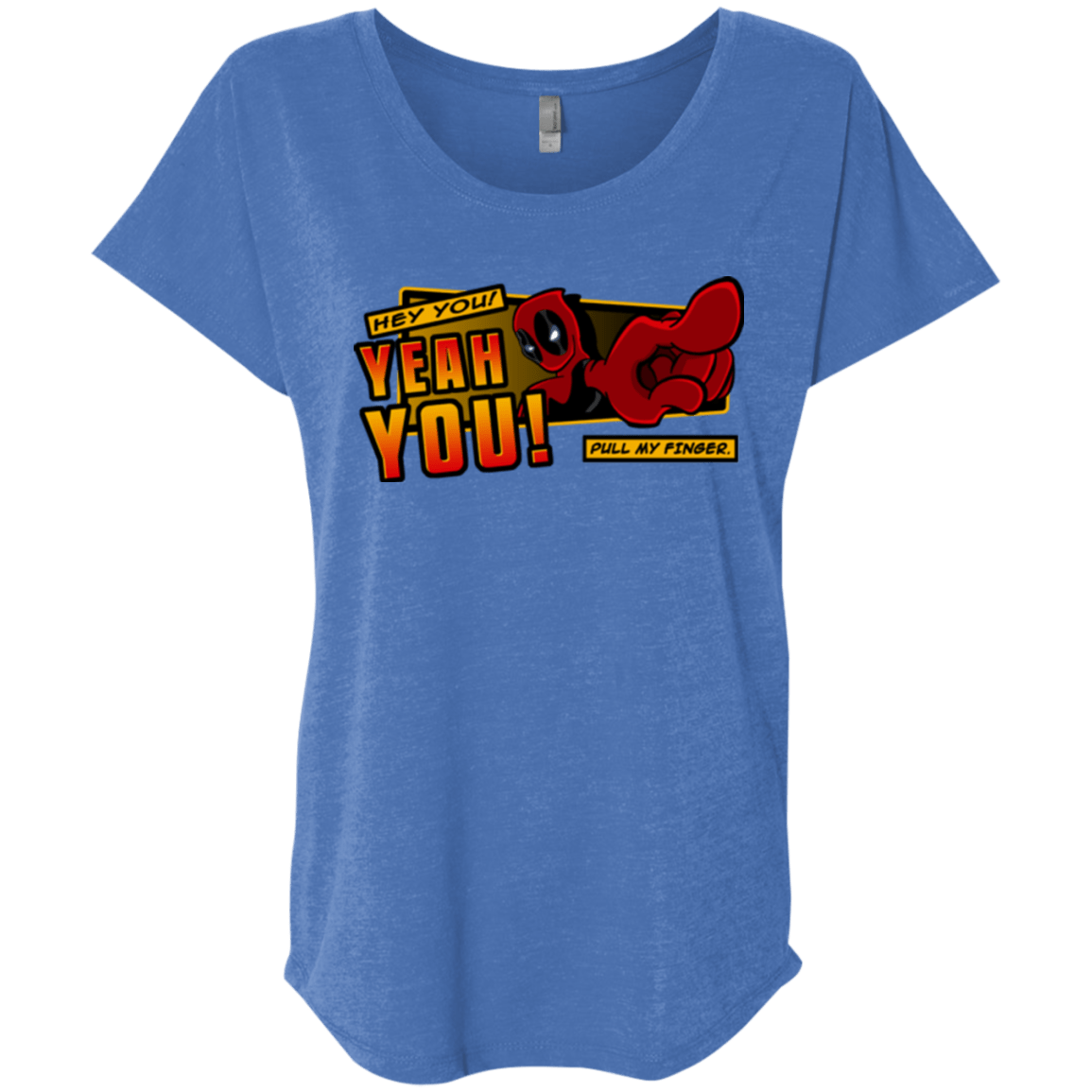 T-Shirts Vintage Royal / X-Small Dead Pull Triblend Dolman Sleeve