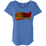 T-Shirts Vintage Royal / X-Small Dead Pull Triblend Dolman Sleeve