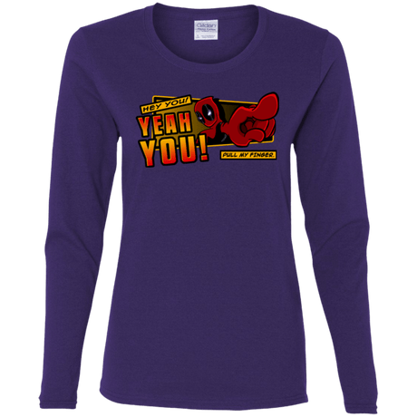T-Shirts Purple / S Dead Pull Women's Long Sleeve T-Shirt