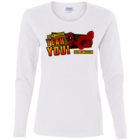 T-Shirts White / S Dead Pull Women's Long Sleeve T-Shirt