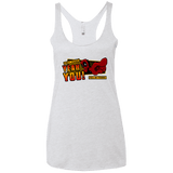 T-Shirts Heather White / X-Small Dead Pull Women's Triblend Racerback Tank