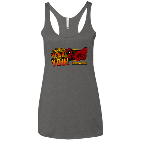 T-Shirts Premium Heather / X-Small Dead Pull Women's Triblend Racerback Tank