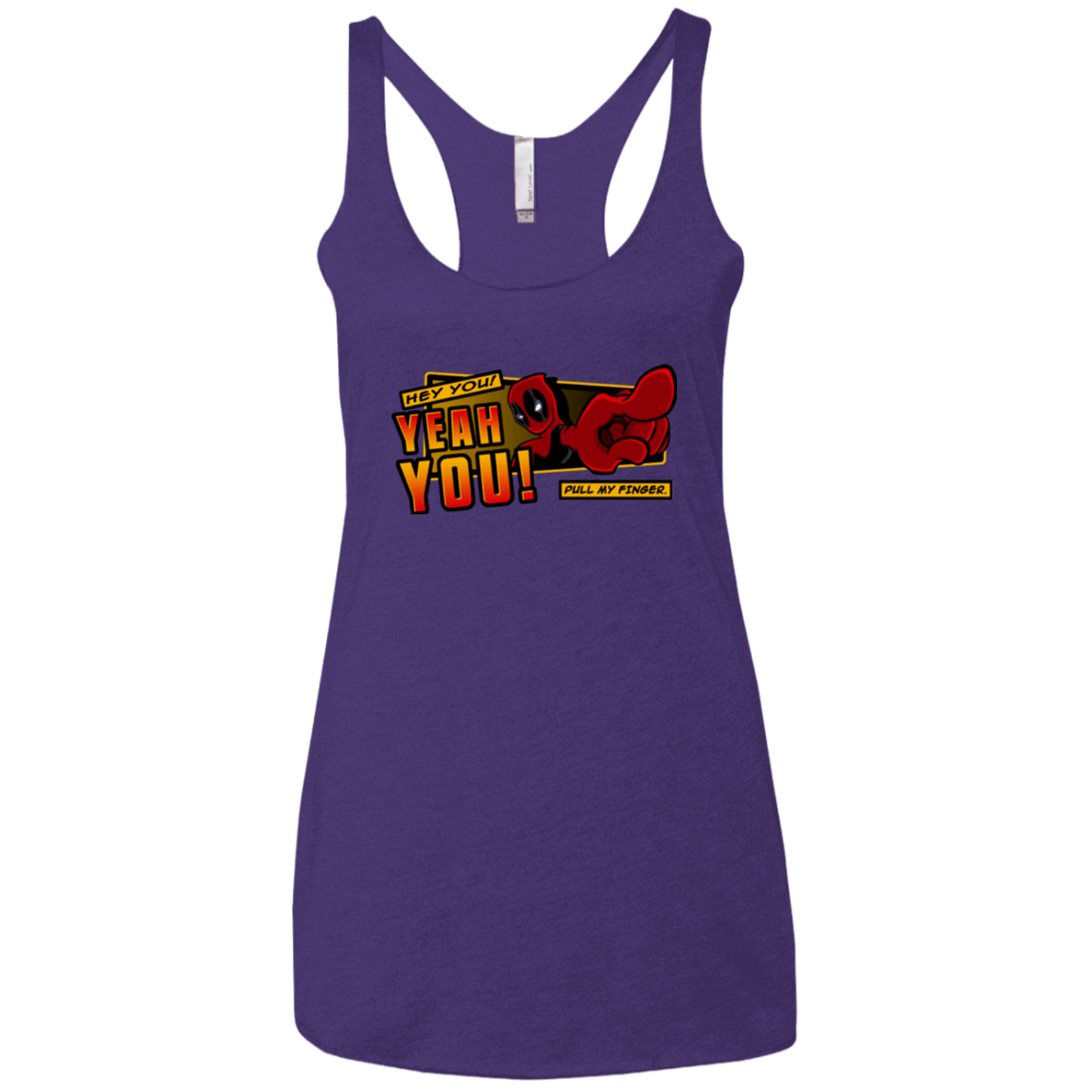 T-Shirts Purple Rush / X-Small Dead Pull Women's Triblend Racerback Tank