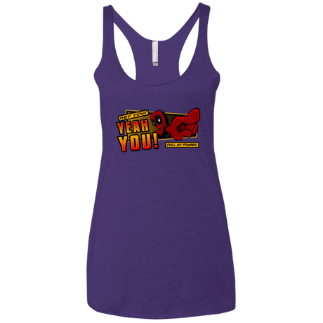 T-Shirts Purple Rush / X-Small Dead Pull Women's Triblend Racerback Tank