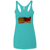 T-Shirts Tahiti Blue / X-Small Dead Pull Women's Triblend Racerback Tank
