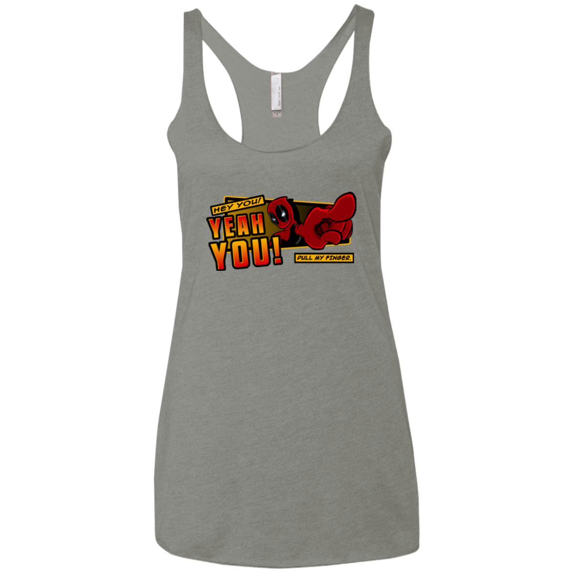 T-Shirts Venetian Grey / X-Small Dead Pull Women's Triblend Racerback Tank