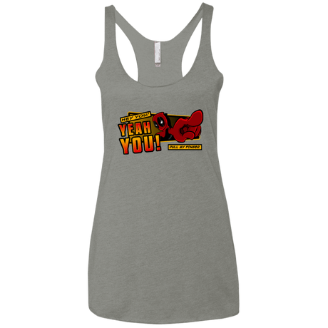 T-Shirts Venetian Grey / X-Small Dead Pull Women's Triblend Racerback Tank