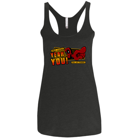 T-Shirts Vintage Black / X-Small Dead Pull Women's Triblend Racerback Tank