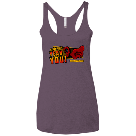 T-Shirts Vintage Purple / X-Small Dead Pull Women's Triblend Racerback Tank