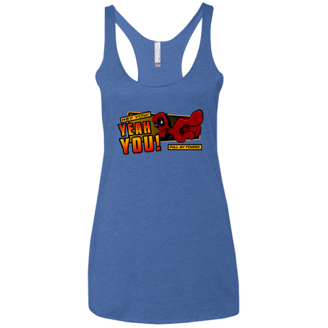 T-Shirts Vintage Royal / X-Small Dead Pull Women's Triblend Racerback Tank
