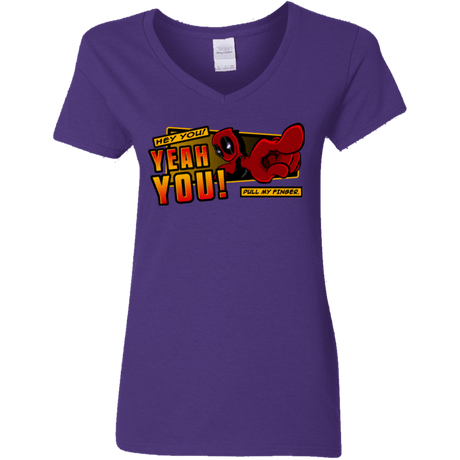 T-Shirts Purple / S Dead Pull Women's V-Neck T-Shirt