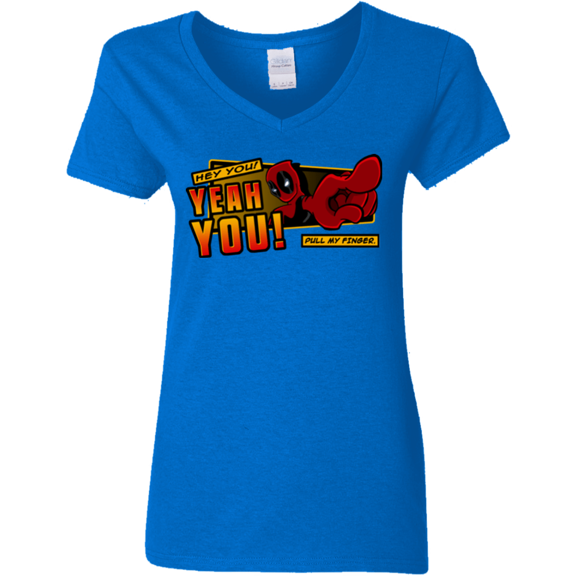 T-Shirts Royal / S Dead Pull Women's V-Neck T-Shirt