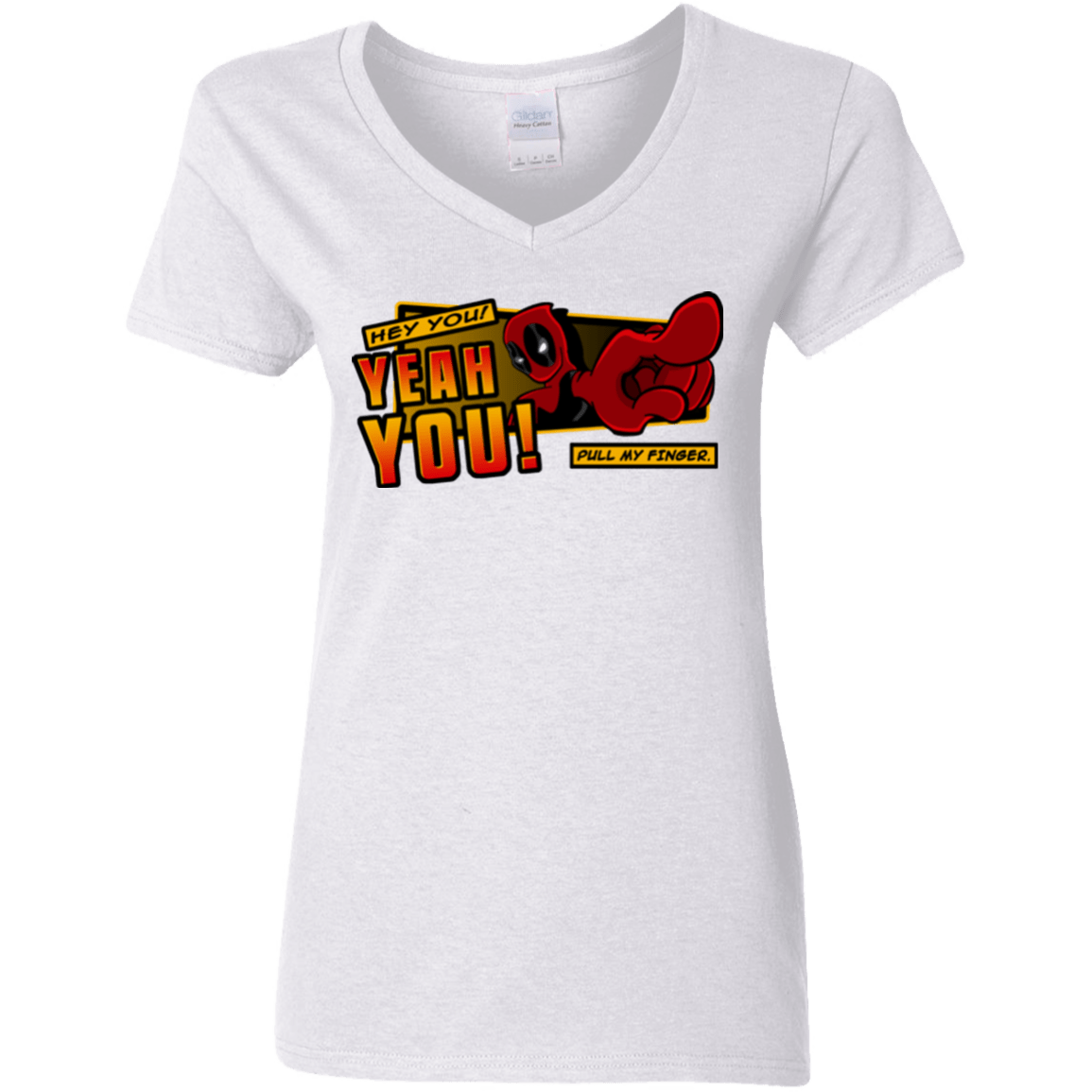 T-Shirts White / S Dead Pull Women's V-Neck T-Shirt