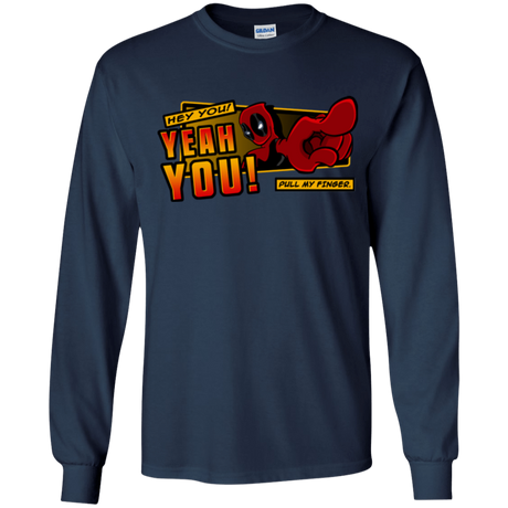 T-Shirts Navy / YS Dead Pull Youth Long Sleeve T-Shirt