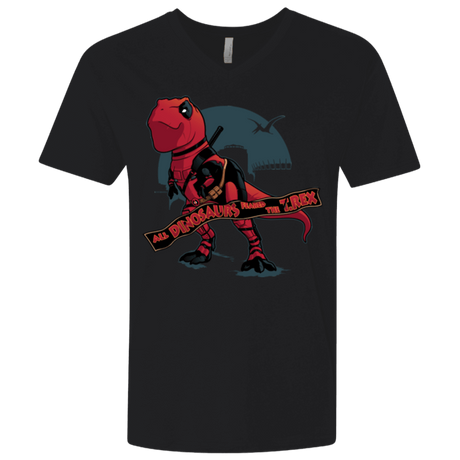 T-Shirts Black / X-Small Dead Rex Men's Premium V-Neck