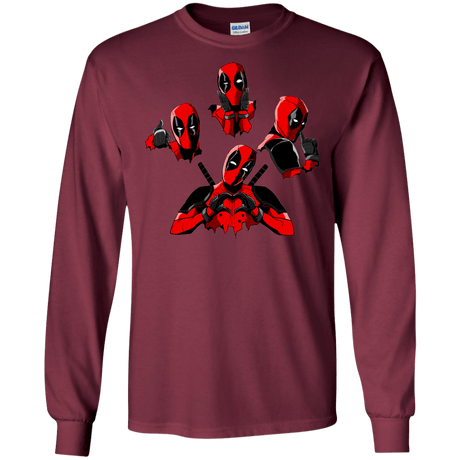 T-Shirts Maroon / S Dead Rhapsody Men's Long Sleeve T-Shirt