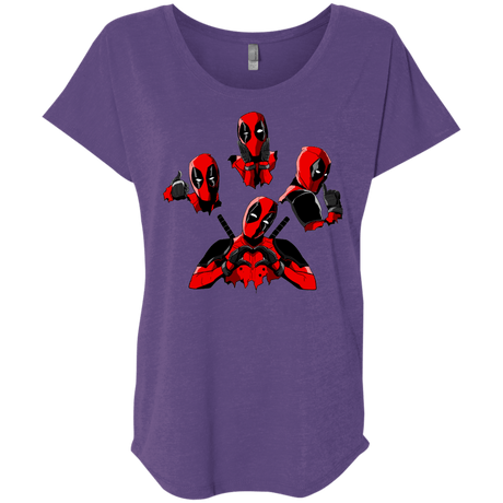 T-Shirts Purple Rush / X-Small Dead Rhapsody Triblend Dolman Sleeve