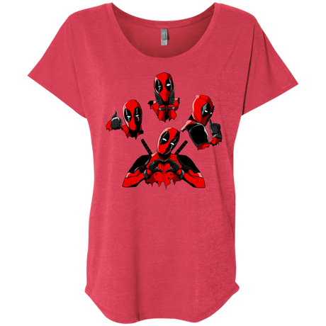 T-Shirts Vintage Red / X-Small Dead Rhapsody Triblend Dolman Sleeve