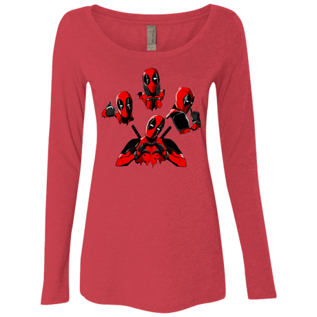 T-Shirts Vintage Red / S Dead Rhapsody Women's Triblend Long Sleeve Shirt