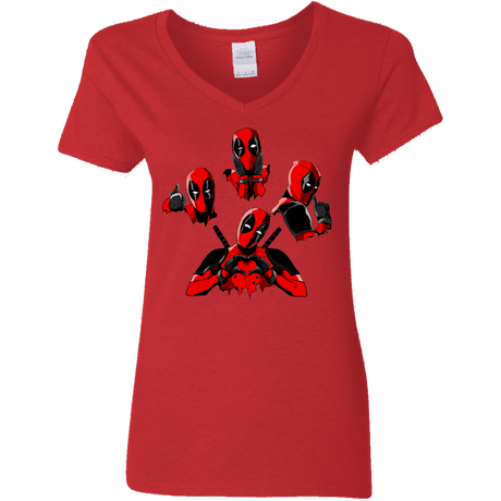 T-Shirts Red / S Dead Rhapsody Women's V-Neck T-Shirt