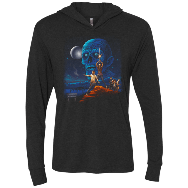 T-Shirts Vintage Black / X-Small Dead Wars Triblend Long Sleeve Hoodie Tee