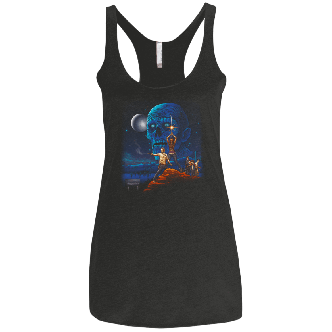 T-Shirts Vintage Black / X-Small Dead Wars Women's Triblend Racerback Tank