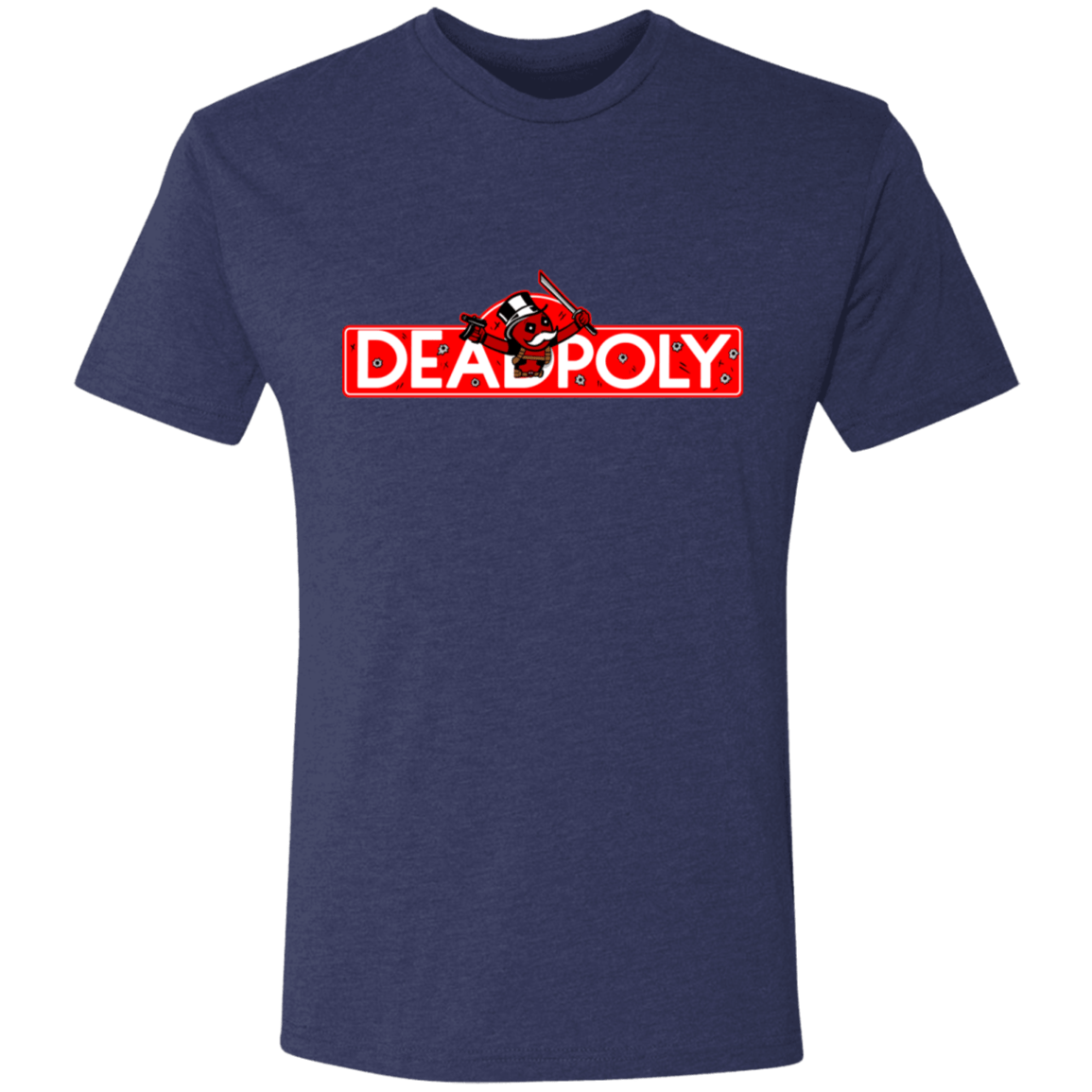 T-Shirts Vintage Navy / S Deadpoly Men's Triblend T-Shirt
