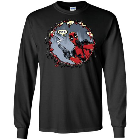 T-Shirts Black / S Deadpool 007 Men's Long Sleeve T-Shirt