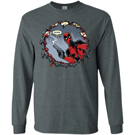 T-Shirts Dark Heather / S Deadpool 007 Men's Long Sleeve T-Shirt